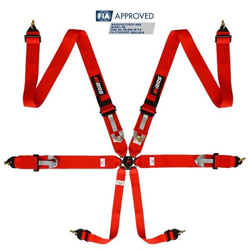 RRS 6 Point FIA 8853-2016 3” Harness 2.9kg