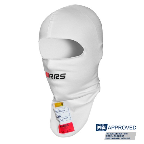 RRS PROLIGHT Balaclava FIA 8856-2018 - White