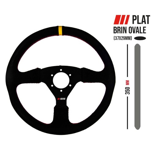 RRS Veloce EVO Steering Wheel - Flat 350mm