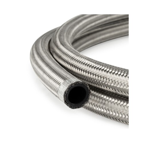 AN16 Rubber Stainless Braided Fuel Oil Coolant Hose Line