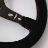 RRS MONTE CARLO Steering Wheel, Black Spokes, Suede, 32x28mm Grip Section