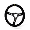 RRS MONTE CARLO Steering Wheel, Black Spokes, Suede, 32x28mm Grip Section