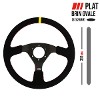 RRS Traject Steering Wheel - Flat 330 mm - Black Suede