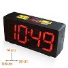 Service Area Clock / Stopwatch – 10cm Large Numbers for Easy Reading