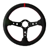 RRS Rally Steering Wheel, 350mm Diameter, 90mm Dish, Synthetic Leather