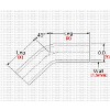 Aluminium Pipe / Hose Joiner / Coupler - Straight Lengths & 45/90 Degree Elbows