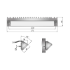 LED work lamp delivers up to 1800 lm from a 10-LED array. 