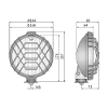 Wesem HO1 - 159mm Drive Light Complete With Grille