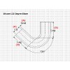 Silicone 135° Elbow Hose Coupler