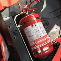 RRS ECOFIREX FIA MECHANICAL FIRE EXTINGUISHER 4.25L COMPLETE KIT
