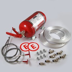 RRS ECOFIREX FIA Mechanical Fire Extinguisher 4.25L Plumbed in Complete Kit